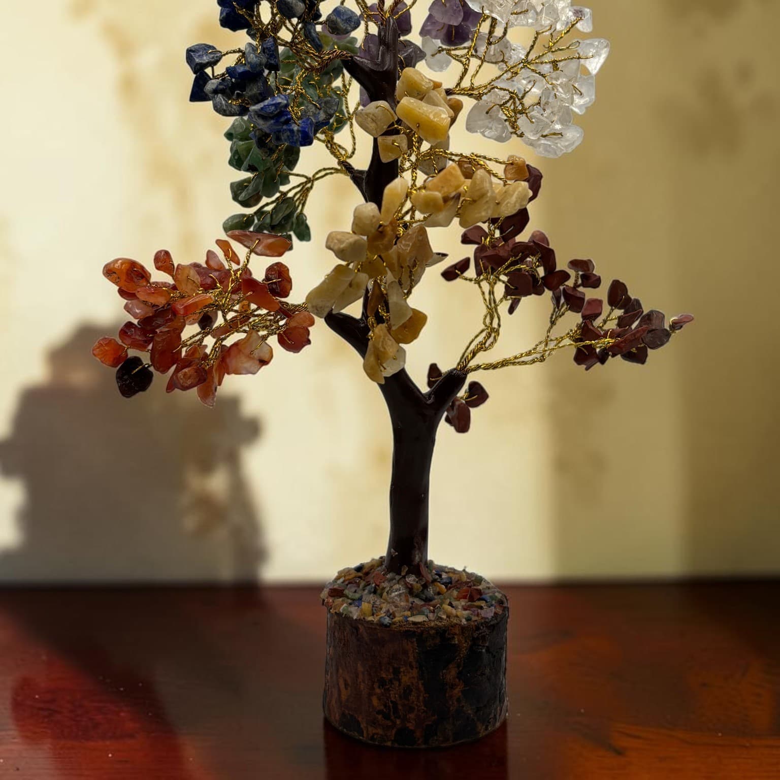 Handcrafted Mixed Gemstone Bonsai Tree